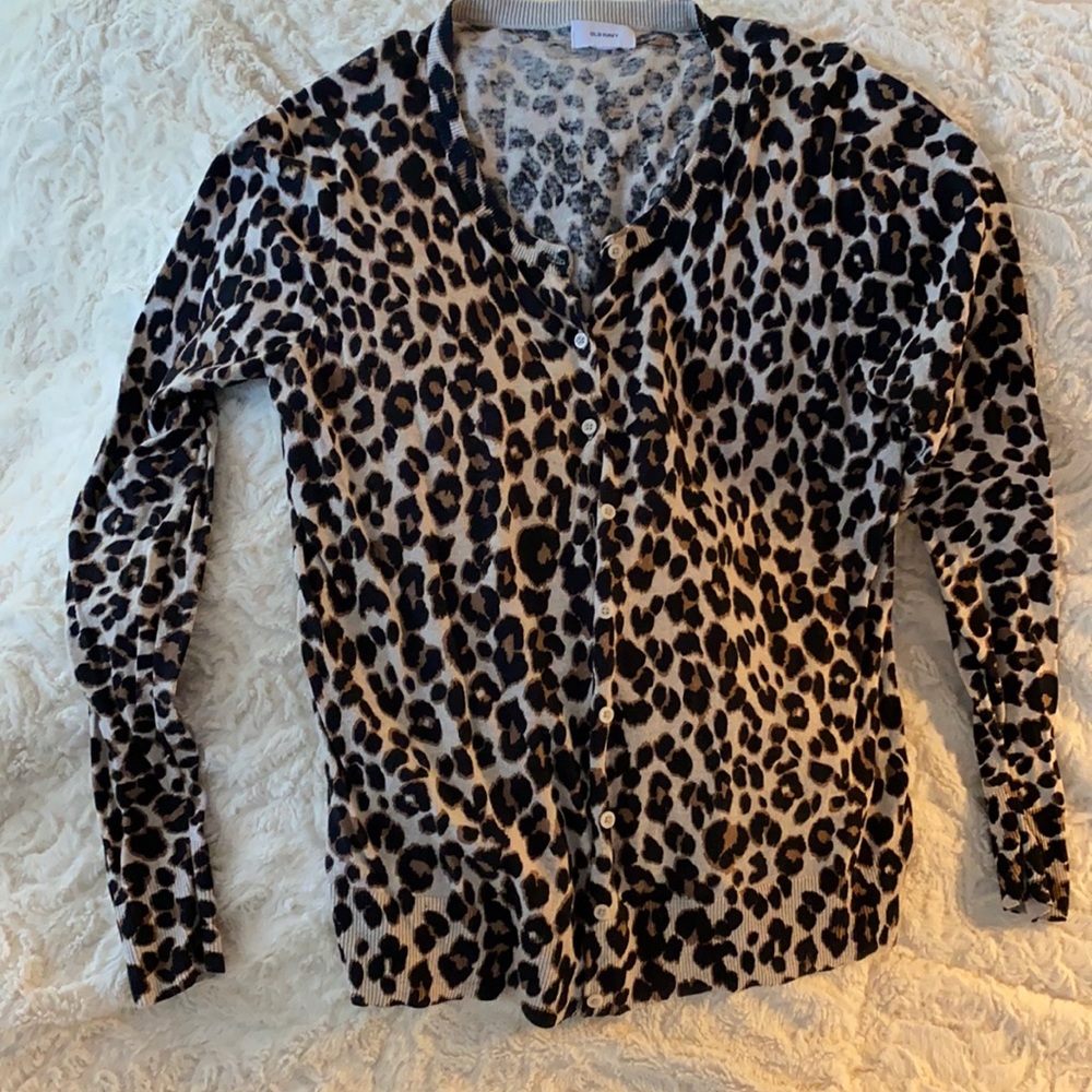 Cheetah cardigan Old Navy